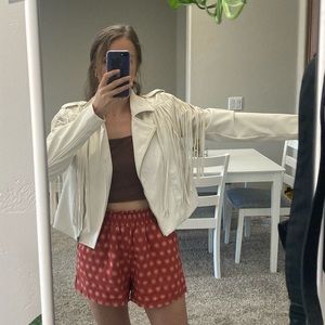 New white fringe jacket